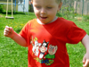 Obrázek z Dětské tričko Čtyřlístek Kamarádi červené 
