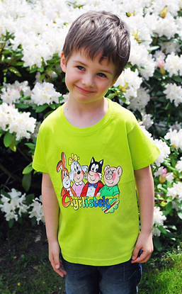 Obrázek Dětské tričko Čtyřlístek Kamarádi zelené