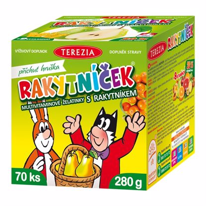 Obrázek Rakytníček - Želatinové vitamíny pro děti Čtyřlístek příchuť HRUŠKA