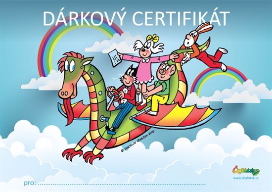 Obrázek z Dárkový certifikát Čtyřlístek zdarma ke stažení 