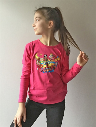 Obrázek Tričko Čtyřlístek ve vesmíru růžové - SLEVA