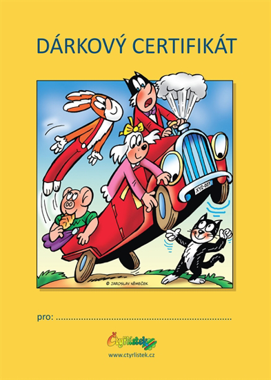 Obrázek z Dárkový certifikát zdarma ke stažení - ČERNÁ KOČKA 