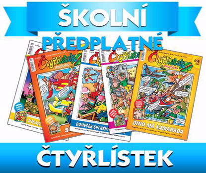 Obrázek Školní předplatné 2024/25 - ČTYŘLÍSTEK - 10 měsíců školního roku