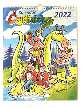 Obrázek Nástěnný kalendář Čtyřlístek - 2022