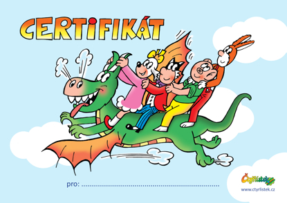 Obrázek Dárkový certifikát  zdarma ke stažení - DRAK