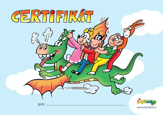 Obrázek z Dárkový certifikát  zdarma ke stažení - DRAK 