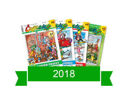 Obrázek Kompletní ročník Čtyřlístek 2018 + pořadač jako dárek