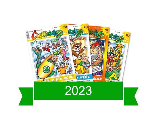 Obrázek z Kompletní ročník Čtyřlístek 2023 + pořadač jako dárek 