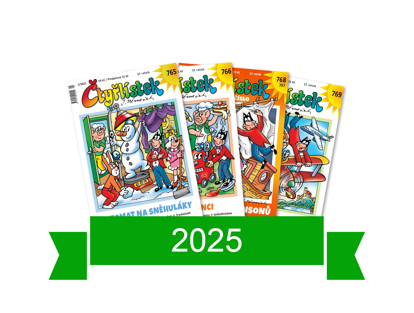 Obrázek Kompletní ročník Čtyřlístek 2025 + pořadač jako dárek